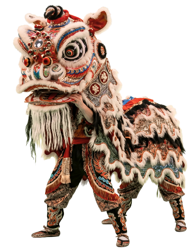 Un Leoón de la danza tradicional China la Danza del León.